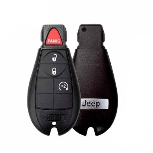 Oem NEW: 2014 - 2020 Jeep Cherokee / Fobik Key 4-Button / Remote Start / PN: 68105083 AG / GQ4-53 RSK-JP-5083 - main